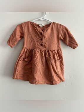 Little Poppy Co Linen Dress 3-6